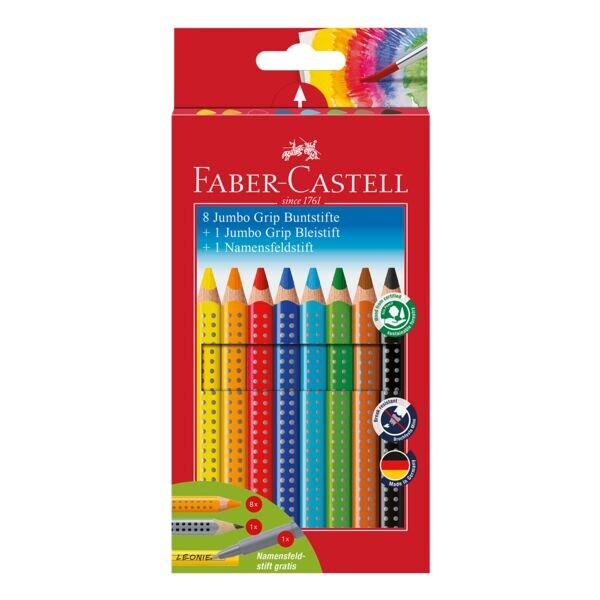 Faber-Castell tui de 10 crayons de couleur  Jumbo GRIP 