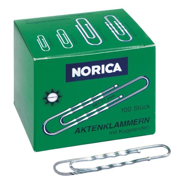 Norica Trombones 77mm onduls, argents, 100 pices