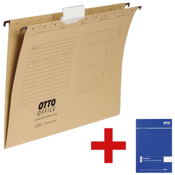 OTTO Office Dossiers suspendus avec bloc de correspondance