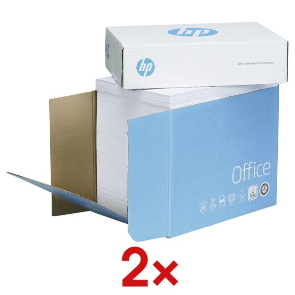 Bote-maxi de papier multifonction A4 HP Office - 5000 feuilles au total, 80g/m