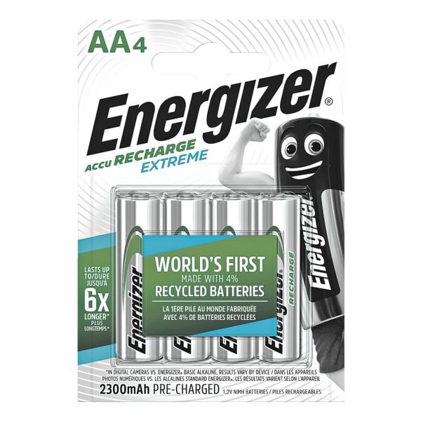 Energizer Piles rechargeables / AA / HR6 (4 pices - 2300 mAh)