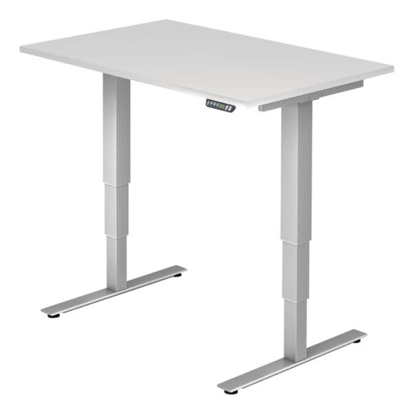 HAMMERBACHER bureau XDSM12 Upper Desk 120 cm, pitement en T argent