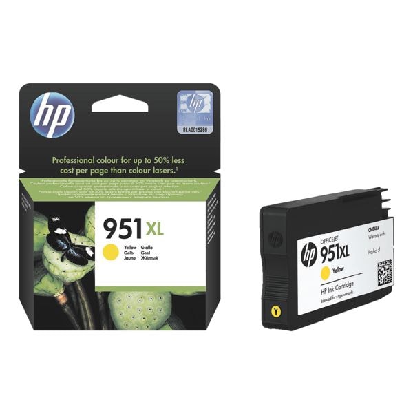 HP Cartouche jet d'encre HP 951XL, jaune - CN048AE