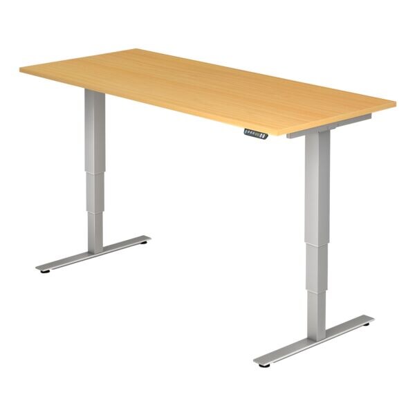 HAMMERBACHER bureau XDSM19 Upper Desk 180 cm, pitement en T argent
