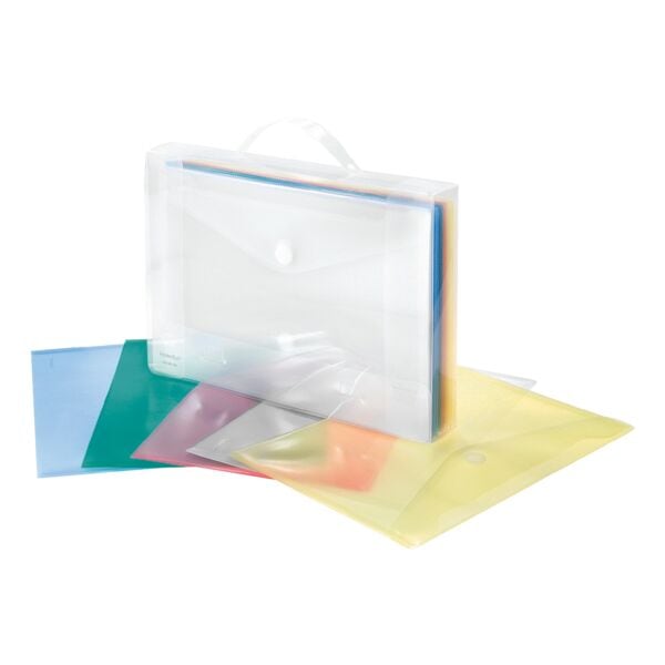 Foldersys Serviette avec pochettes pour documents A4 paysage
