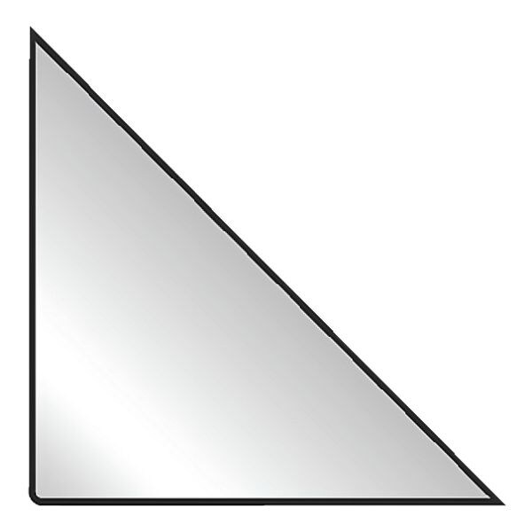 Probeco 100 pochettes triangulaires autocollantes 32x32 mm