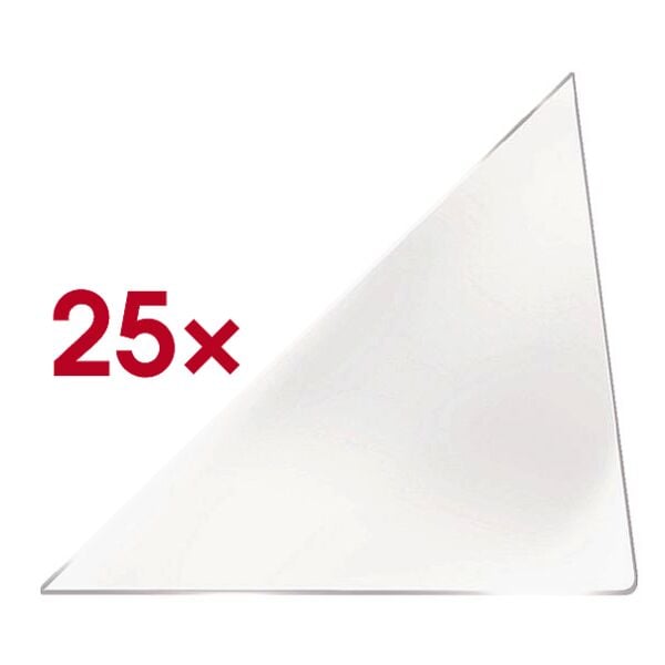 Probeco 25 pochettes triangulaires autocollantes 120x120 mm