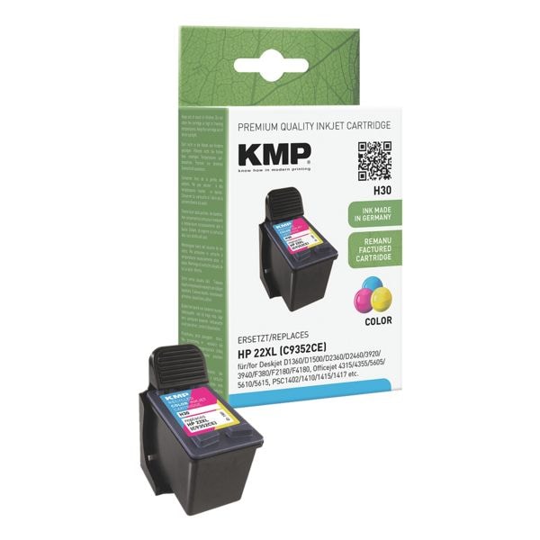 KMP Cartouche équivalent HP « C9352AE » n° 22