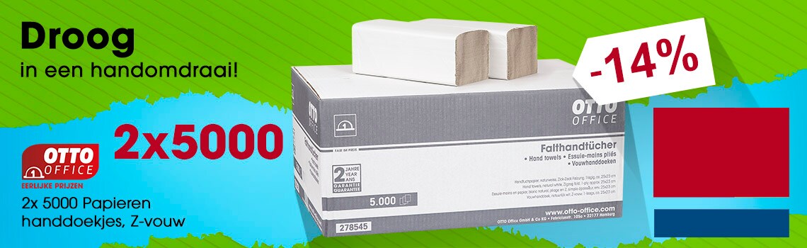 OTTO Office Budget 2x 5000 papieren handdoekjes