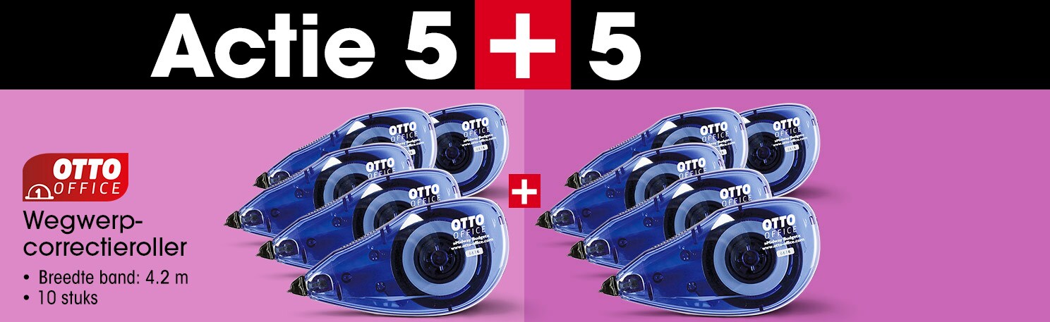 OTTO Office Budget 5+5 actie: 10x wegwerp-correctieroller »Midway Budget«