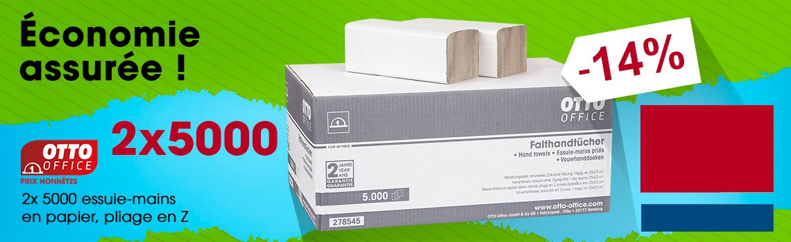 OTTO Office Budget 2x 5000 essuie-mains papier