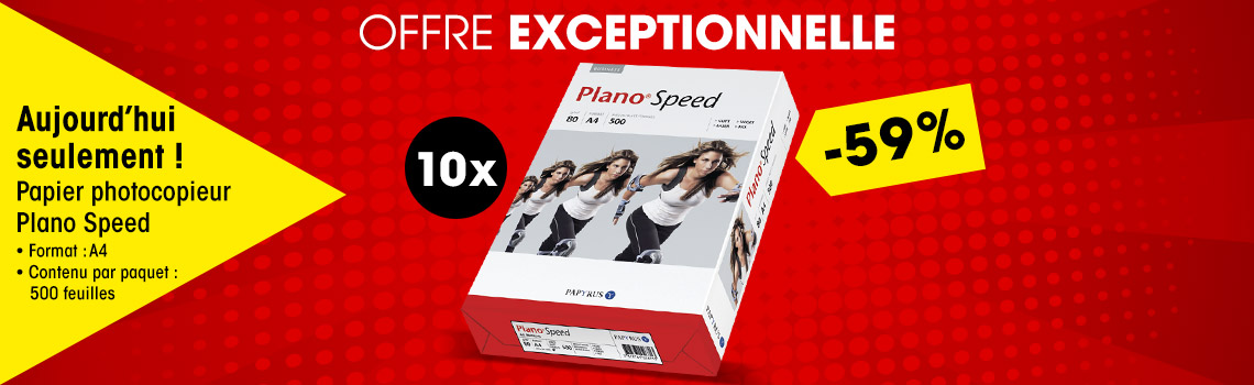 Plano 10 ramettes de papier photocopieur « Plano Speed »