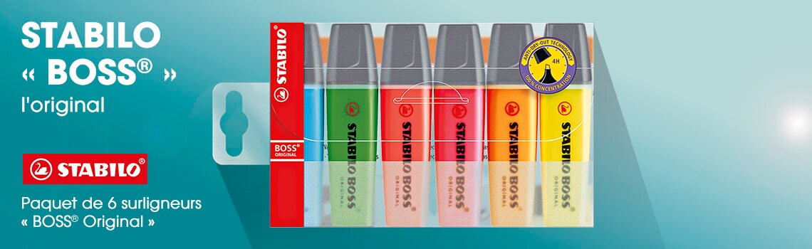 STABILO Paquet de 6 surligneurs « BOSS® Original »