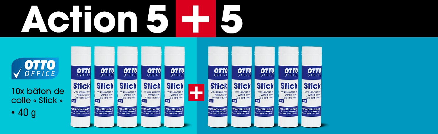 OTTO Office Action 5+5 : 10x bton de colle  Stick  40 g