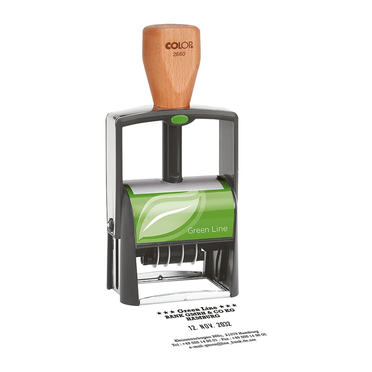 Colop Selbstfärbender Datumstempel »2660 Green Line«