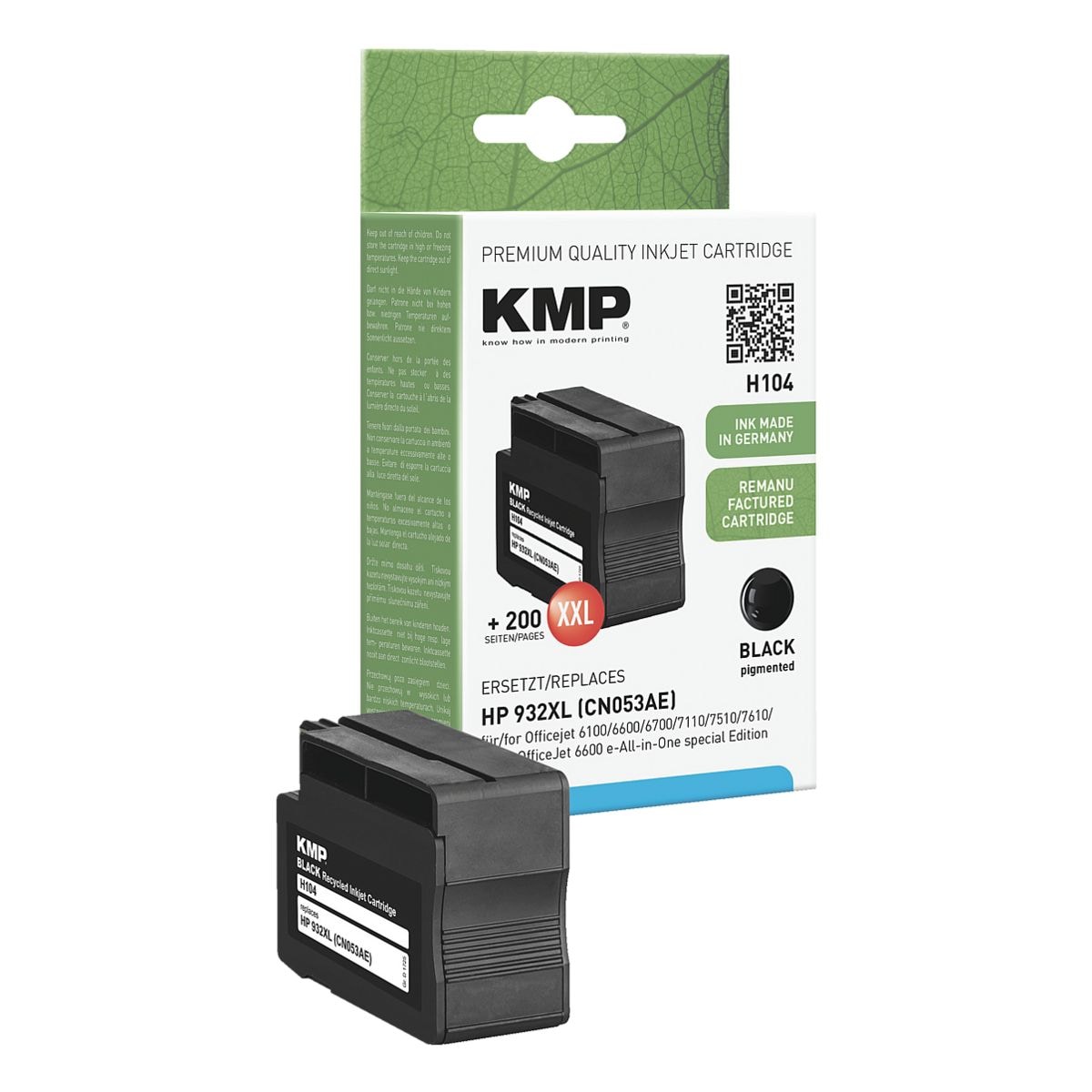 KMP Tintenpatrone ersetzt Hewlett Packard »CN053AE« Nr. 932 XL