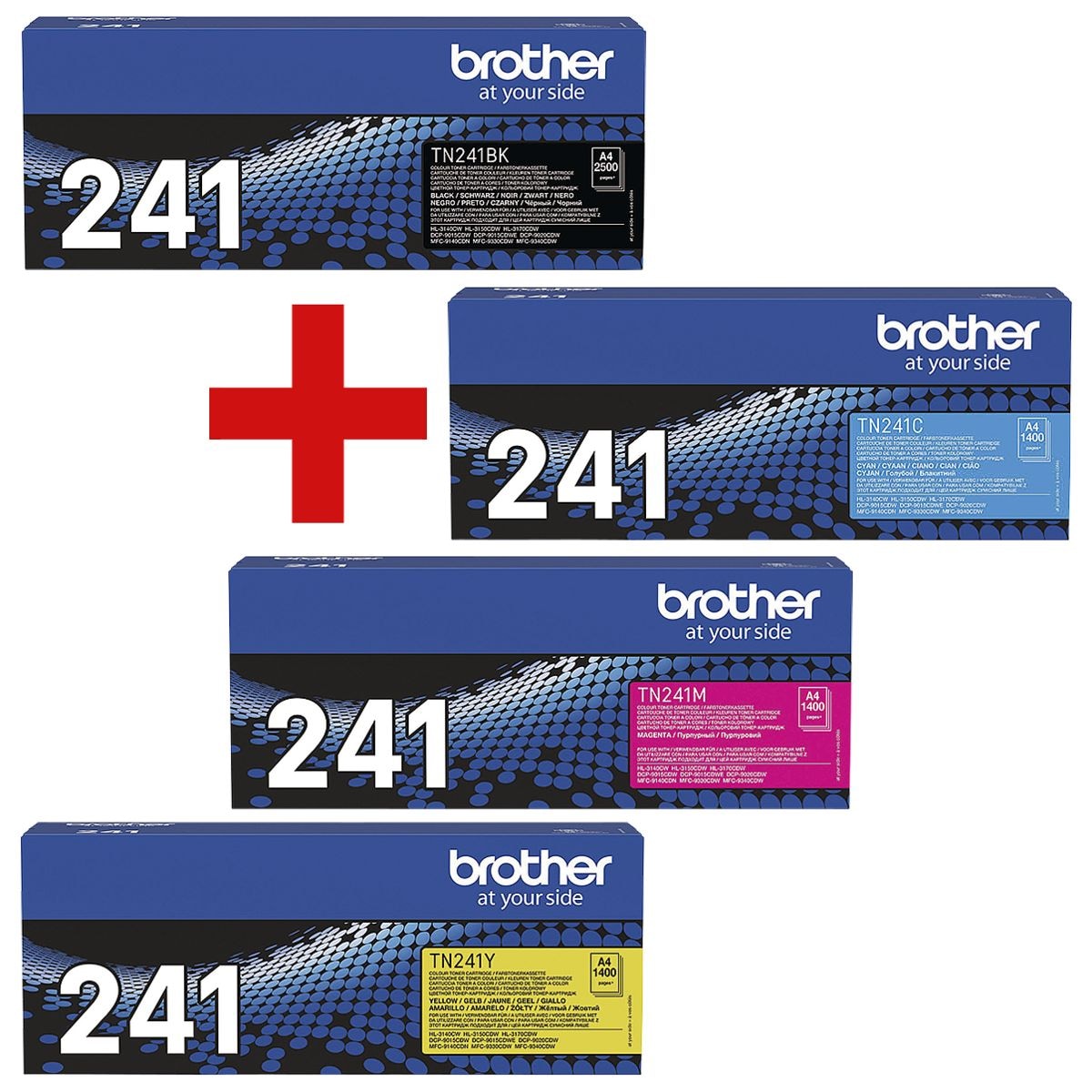 Brother Toner-Set »TN-241BK/C/M/Y«