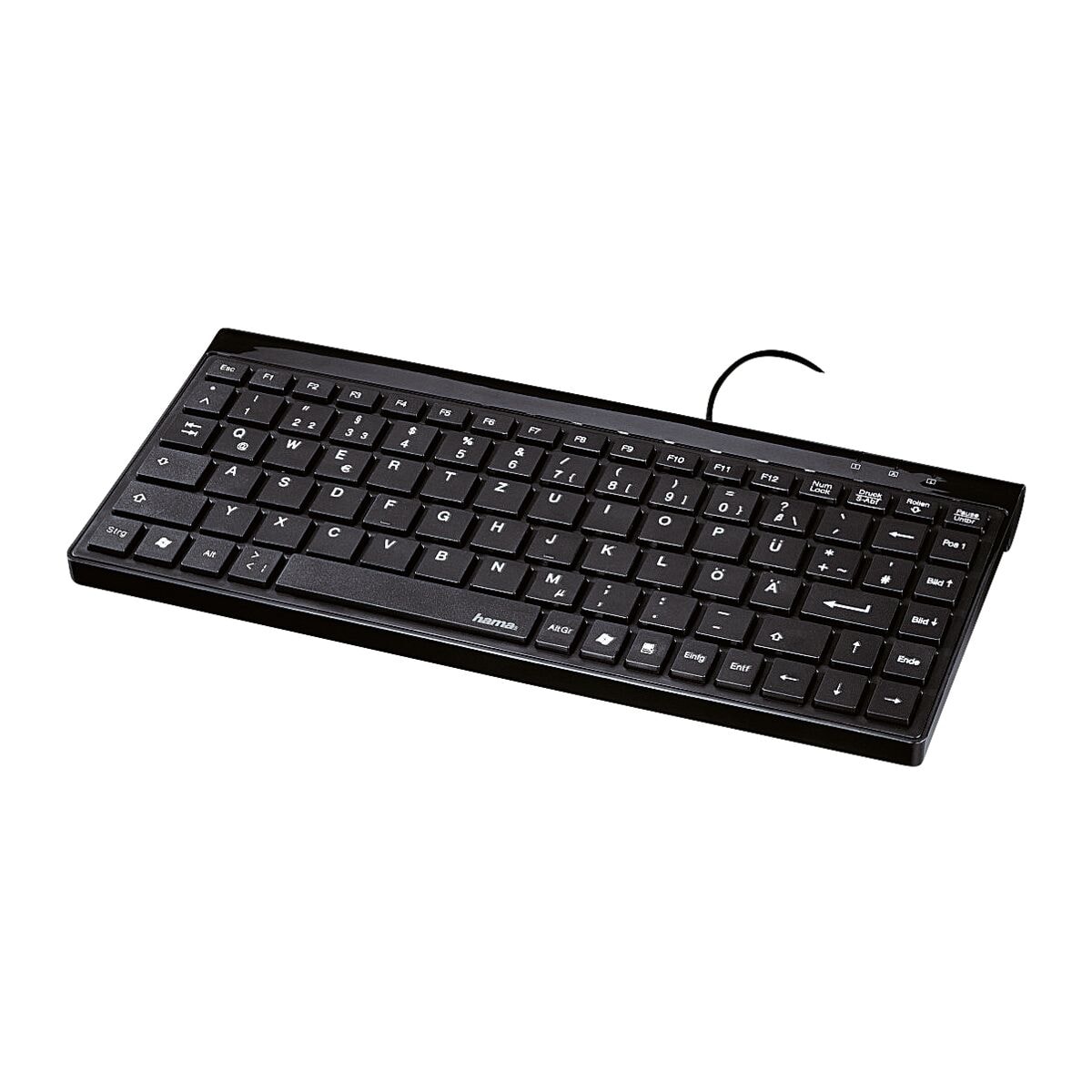 Hama Kabelgebundene Softtouch Mini-Tastatur SL720