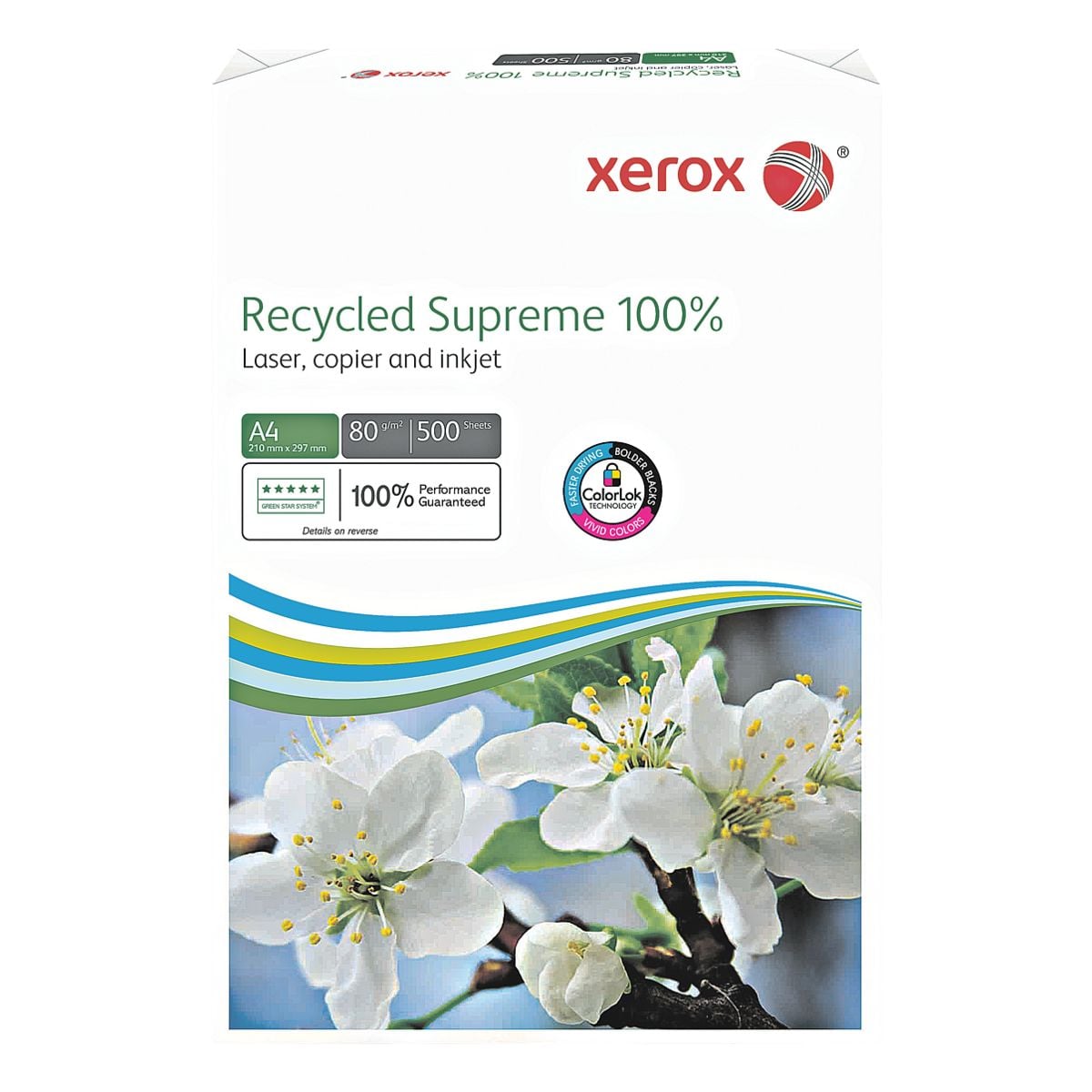 Multifunktionales Druckerpapier A4 Xerox Recycled Supreme 100% - 500 Blatt gesamt