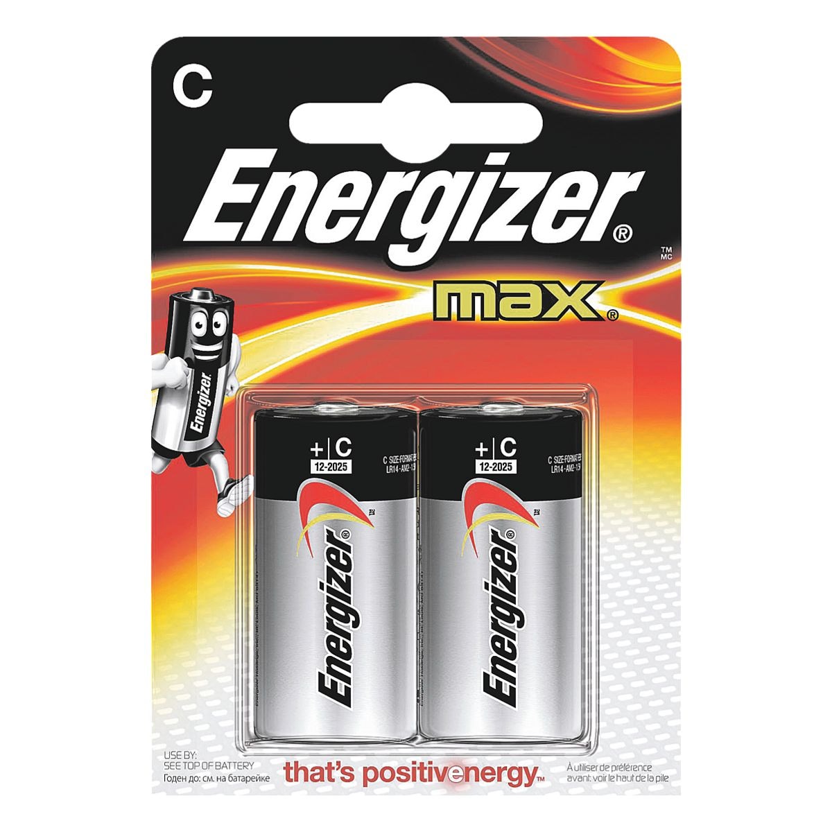 Energizer 2er-Pack Batterien »Max Alkaline« C / Baby