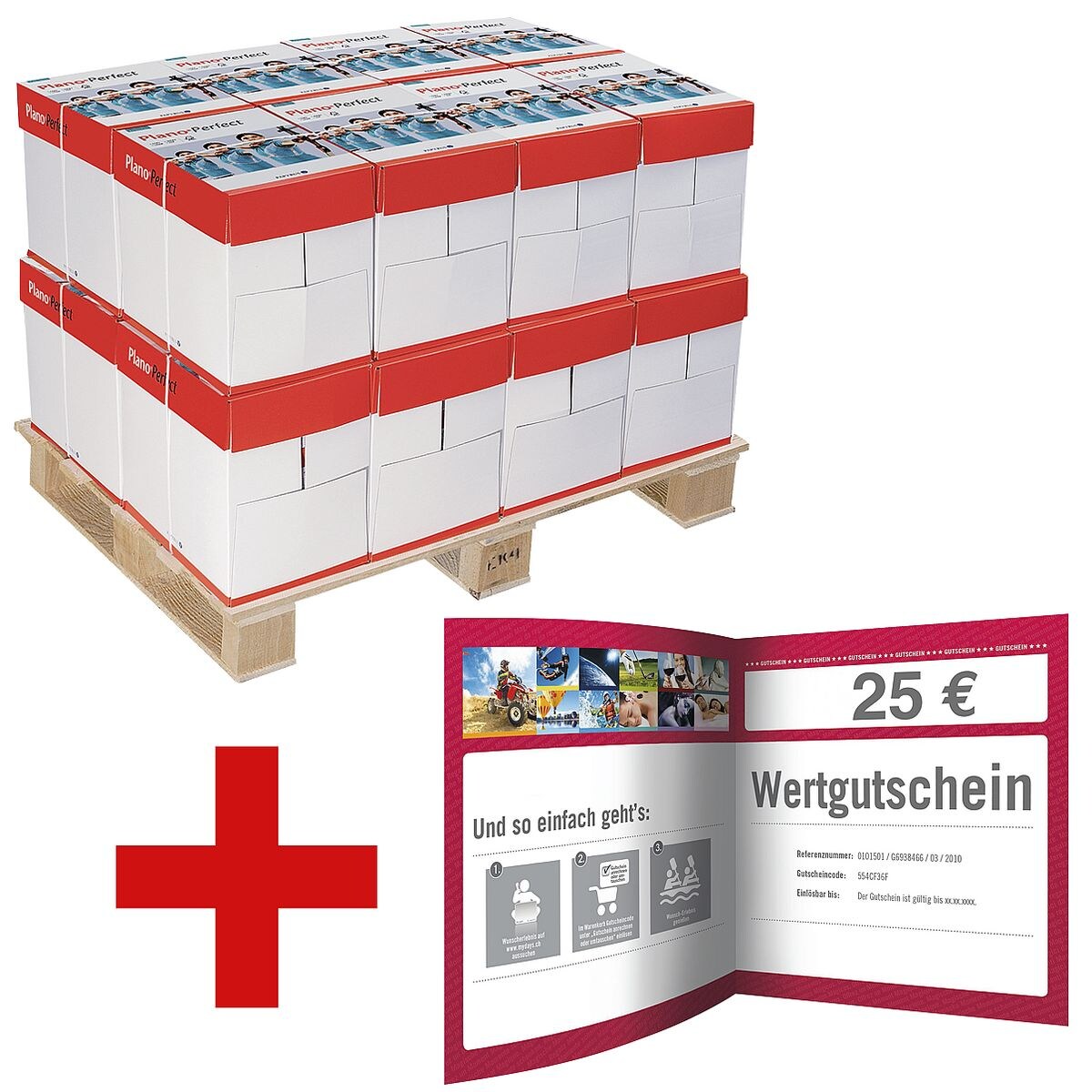 100x Multifunktionales Druckerpapier A4 Plano Perfect - 50000 Blatt gesamt inkl. 25€ MyDays-Gutschein