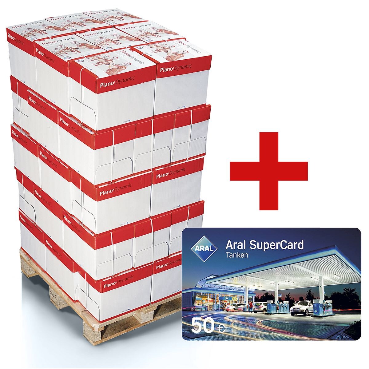 200x Multifunktionales Druckerpapier A4 Plano Dynamic - 100000 Blatt gesamt inkl. ARAL-Gutschein (50 € brutto)