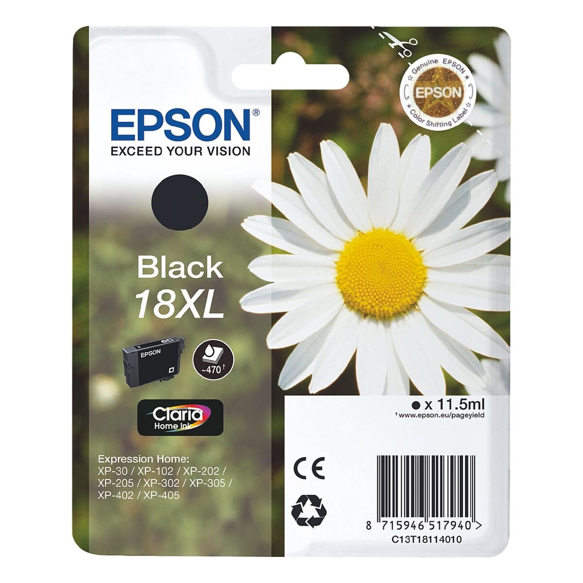 Epson Tintenpatrone XL »T181140« Nr. 18XL