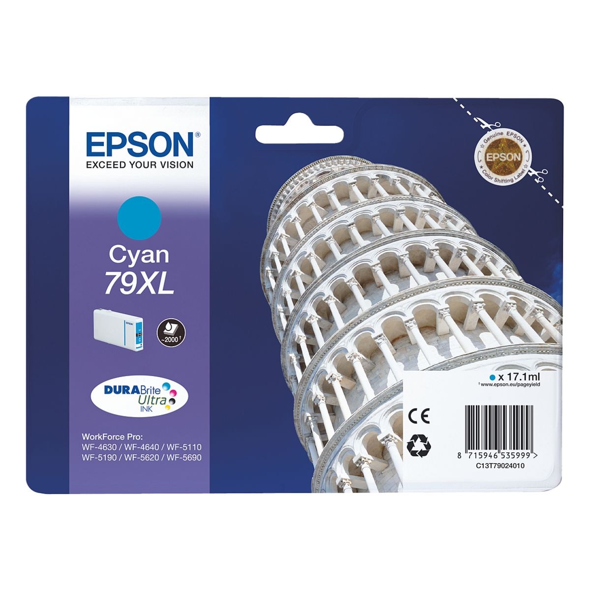 Epson Tintenpatrone XL T7902 Nr. 79XL