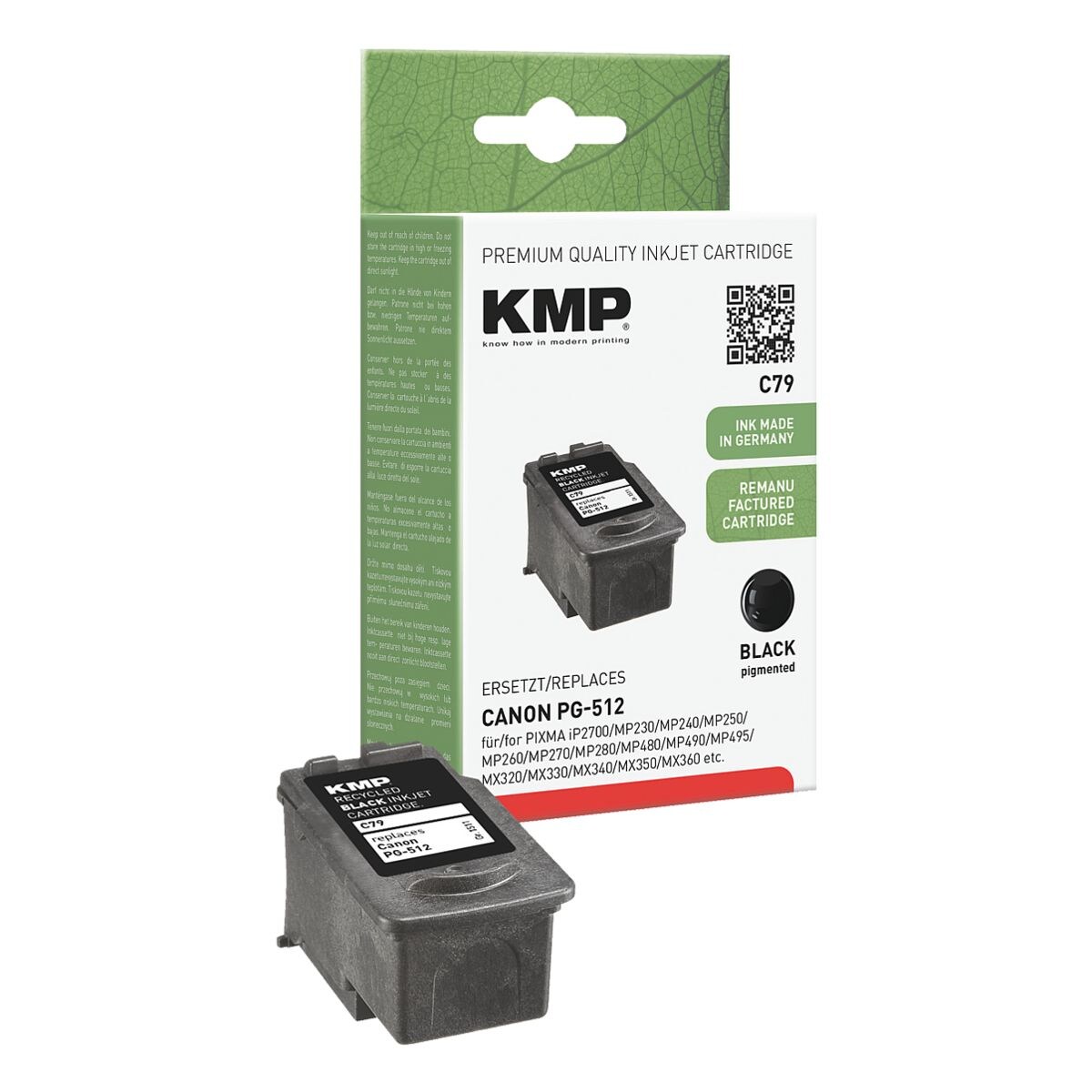 KMP Tintenpatrone ersetzt Canon »PG-512« HC