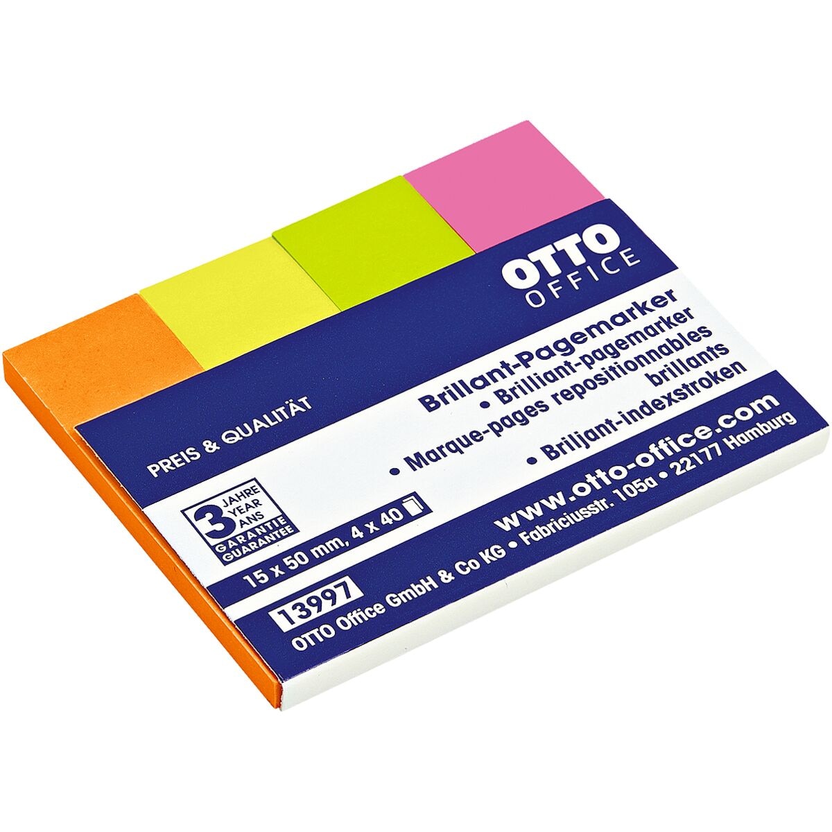 OTTO Office Haftmarker Standard 50 x 15 mm, Papier