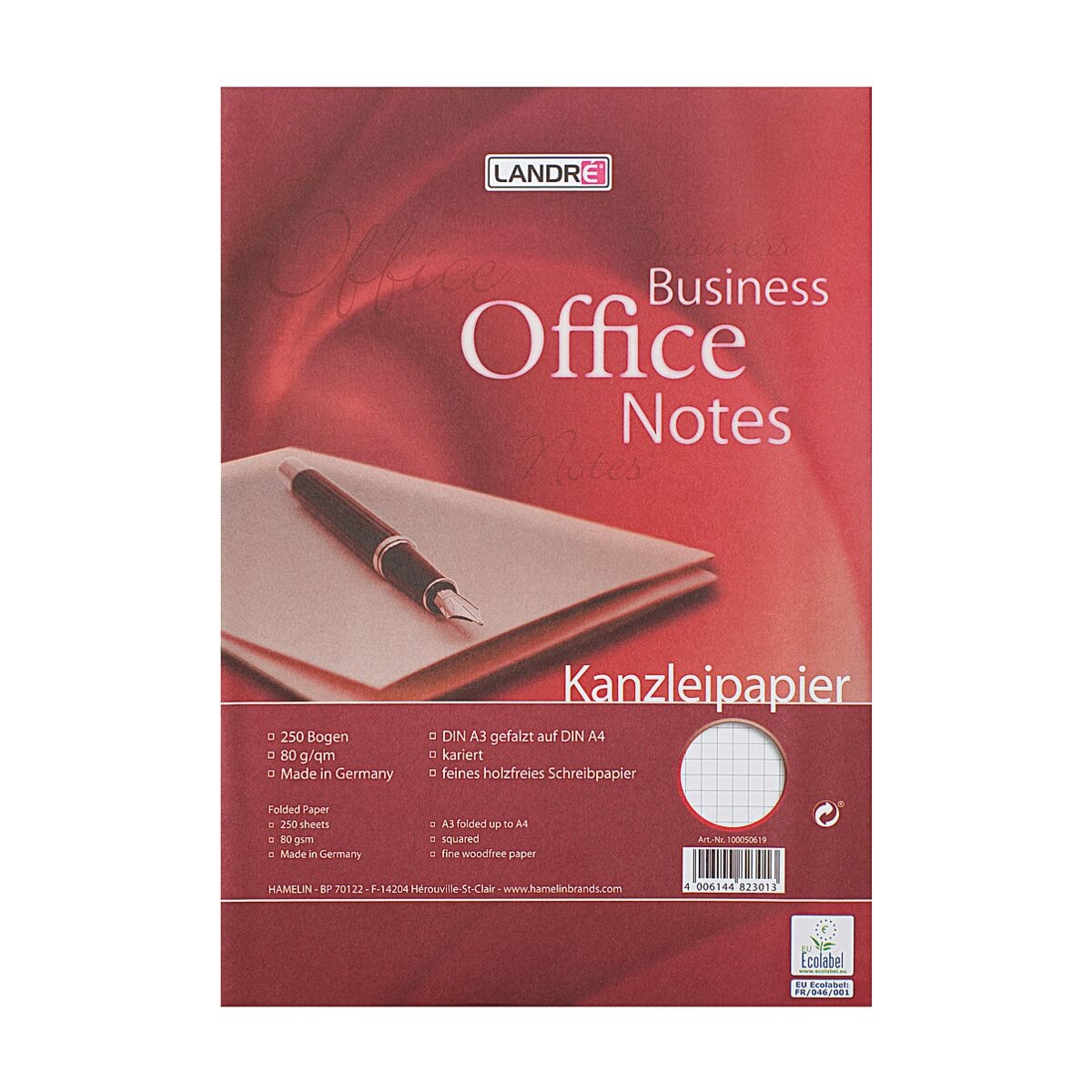Landr Kanzleipapier Office kariert ohne Rand 100050619