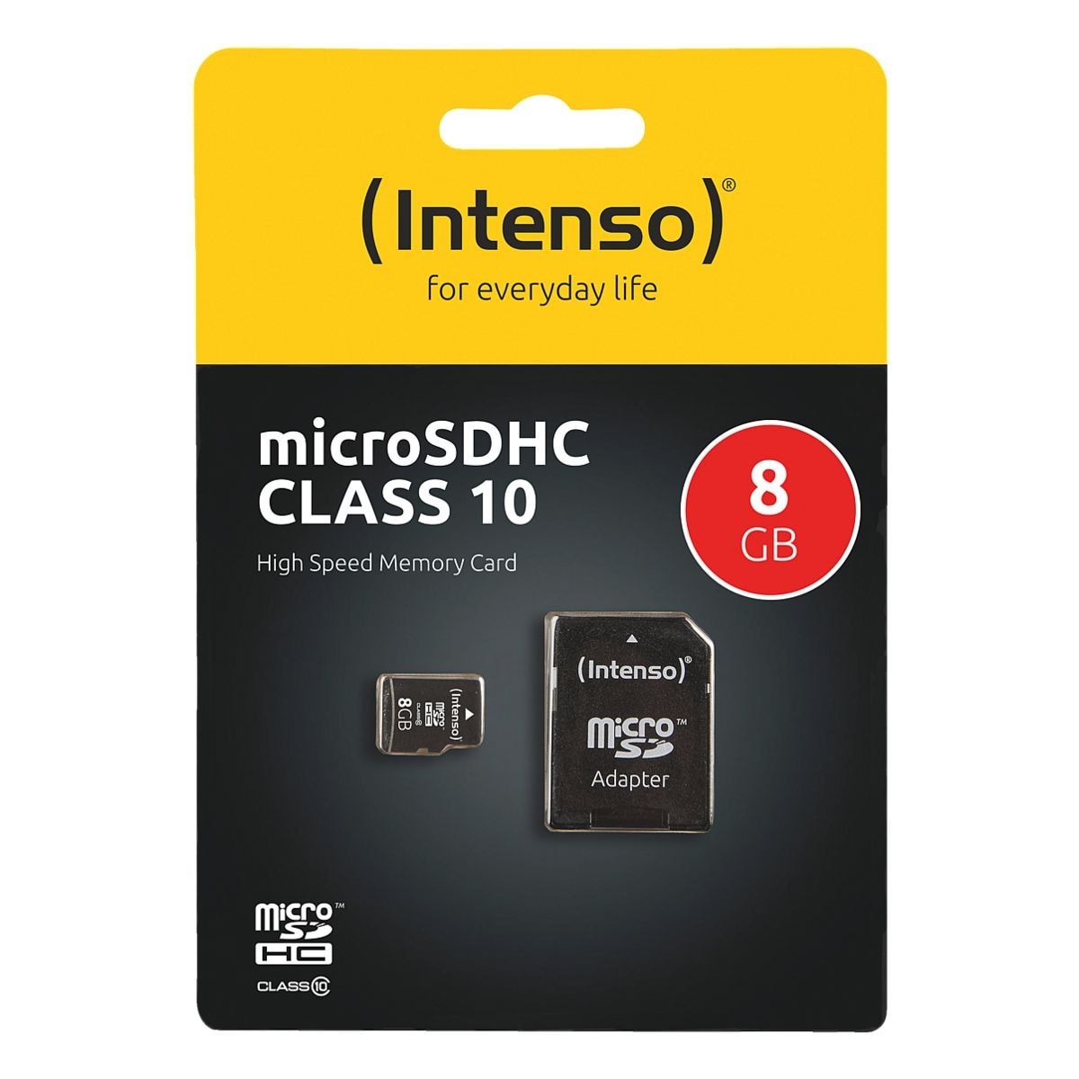 Intenso microSDHC-Speicherkarte Intenso Class10 8GB