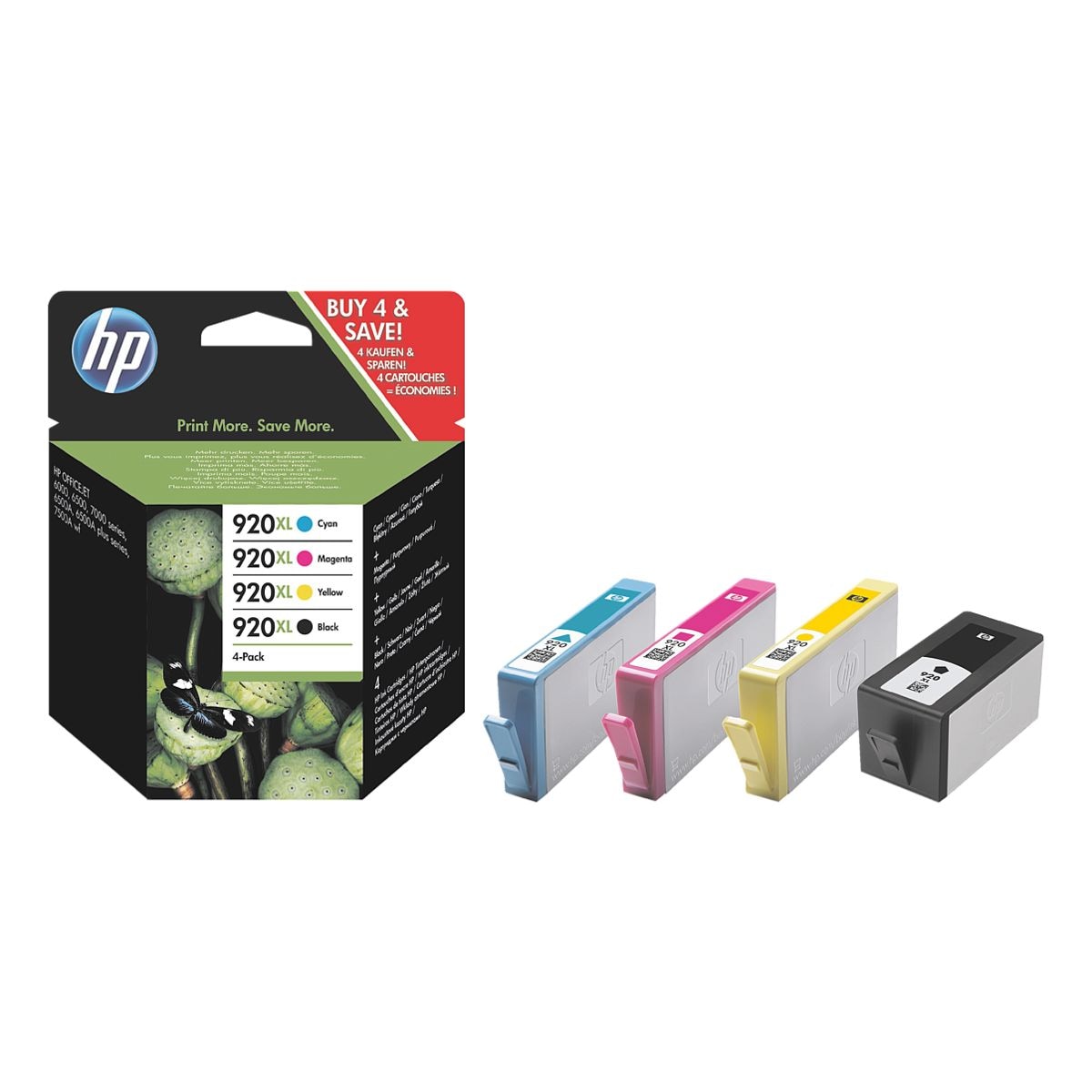 Hp Tintenpatronen Set Hp 920xl Multipack Schwarz Cyan Magenta Gelb C2n92ae Bei Otto 7379