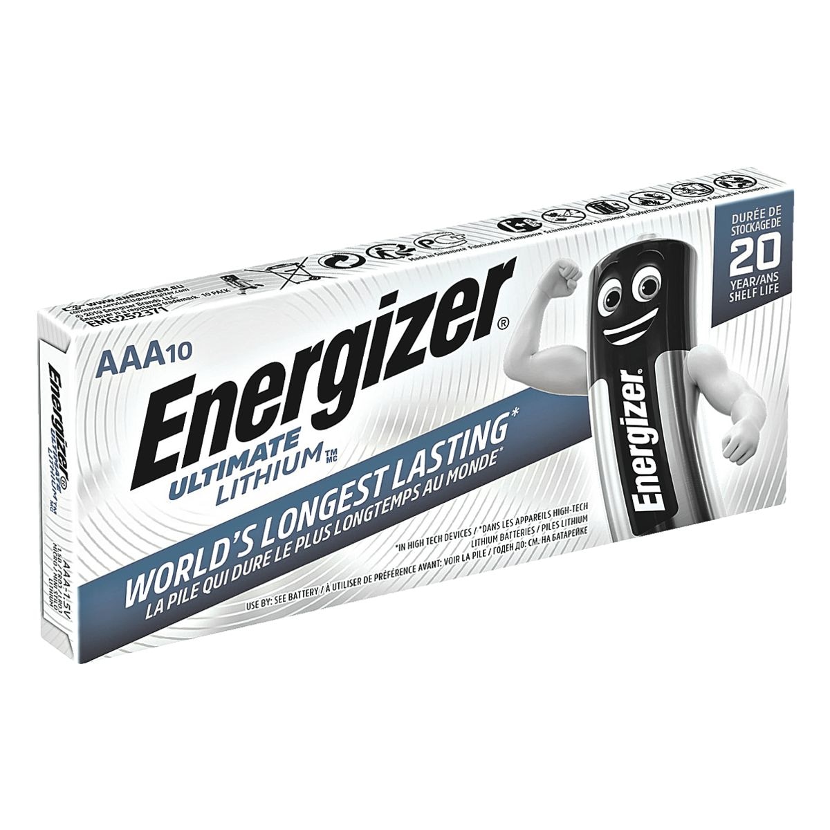 Energizer 10er-Pack Batterien Ultimate Lithium Micro / AAA / FR3