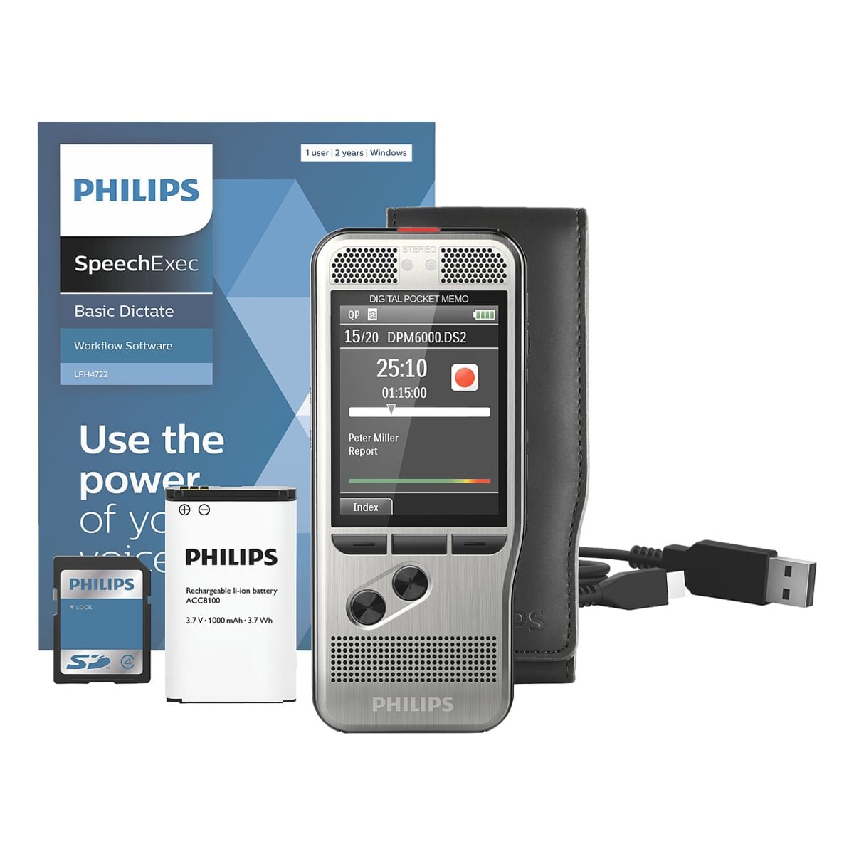 Philips Digitales Diktiergert Pocket Memo 6000