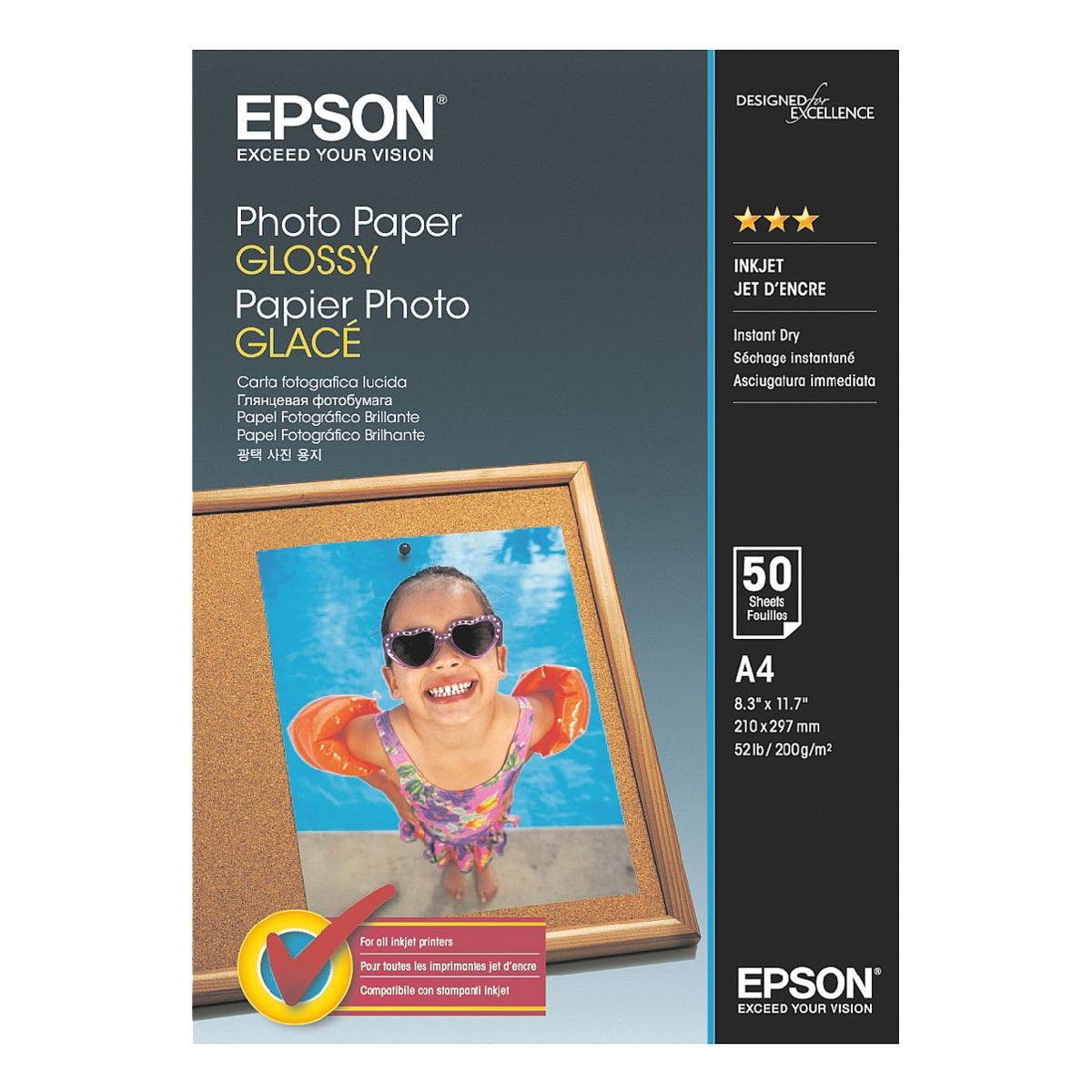 Epson Fotopapier Photo Paper Glossy (A4 - 50 Blatt)