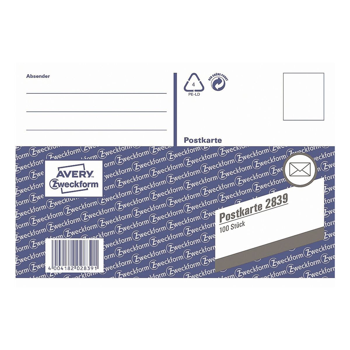 Avery Zweckform Formularbuch »Postkarte«