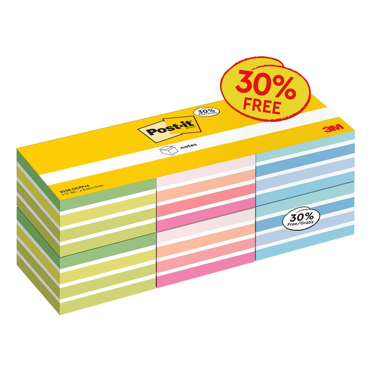 Post-it Notes 6er-Pack Haftnotizwürfel »2028X6«