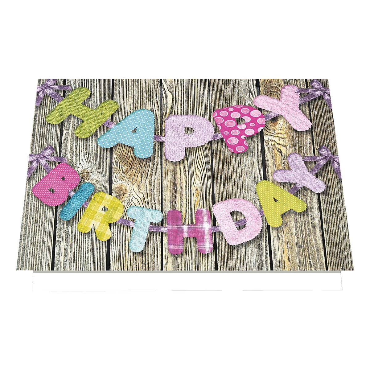 Grußkarte LUMA KARTENEDITION Happy Birthday, Sonderformat, mit Umschlag, 6 Stück
