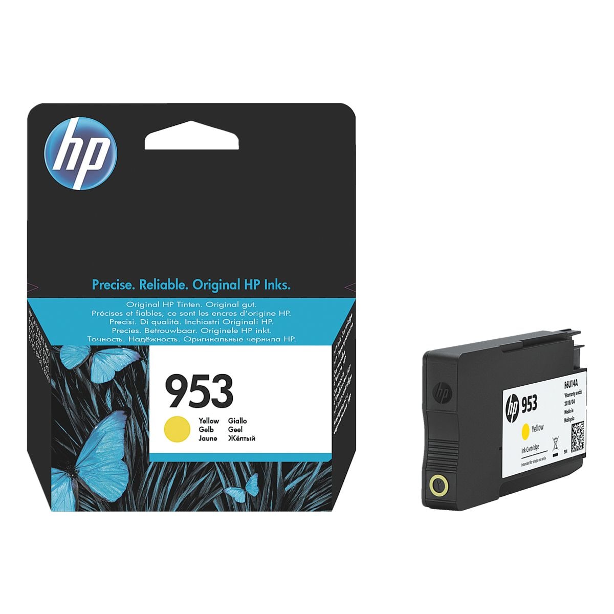 HP Tintenpatrone HP 953, gelb - F6U14AE