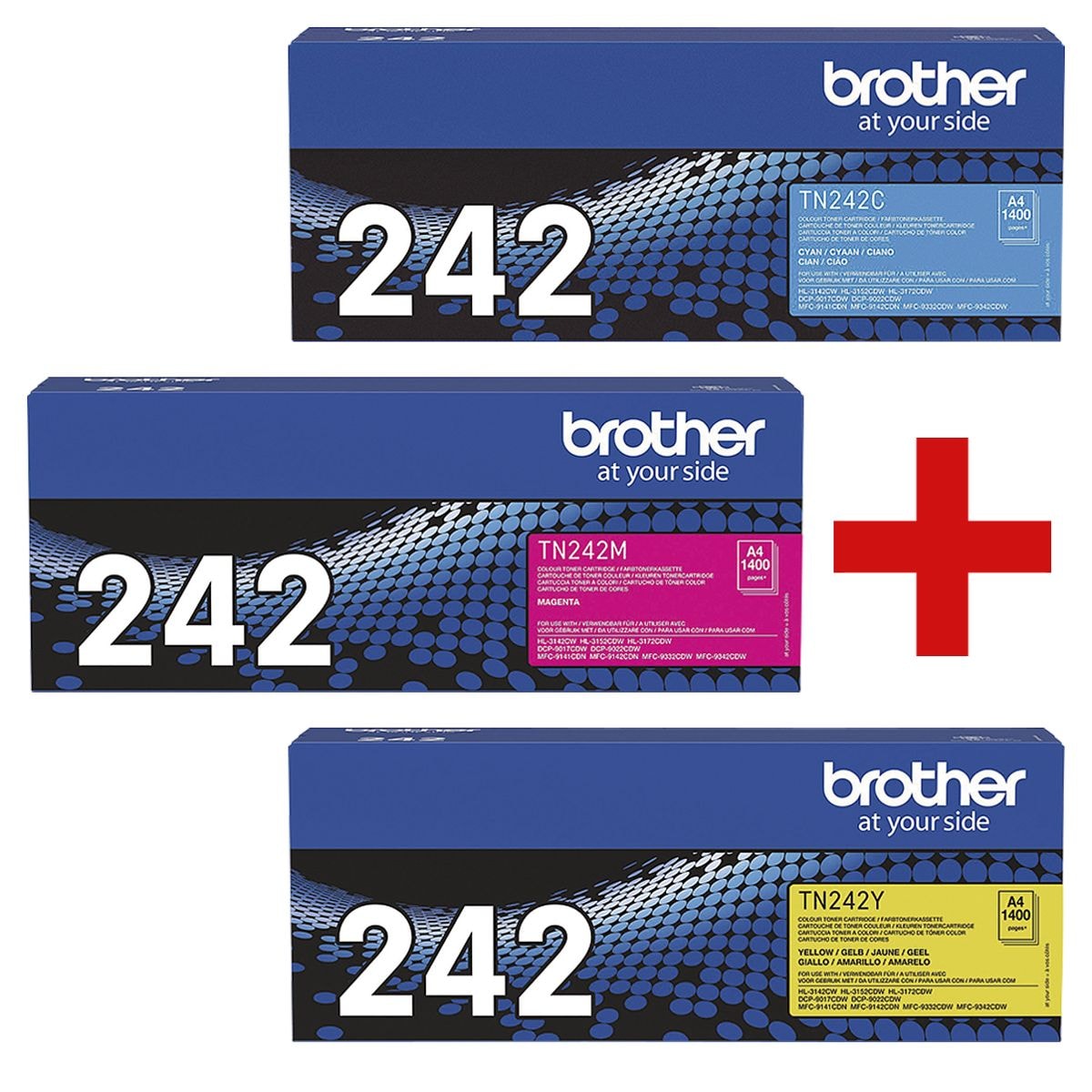 Brother Toner-Set »TN-242C/M/Y«