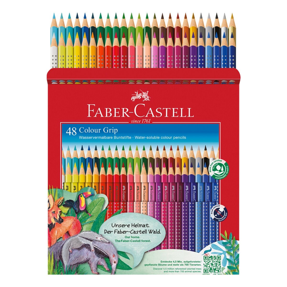 Faber-Castell (Schule) 48er-Pack Buntstifte Colour-GRIP