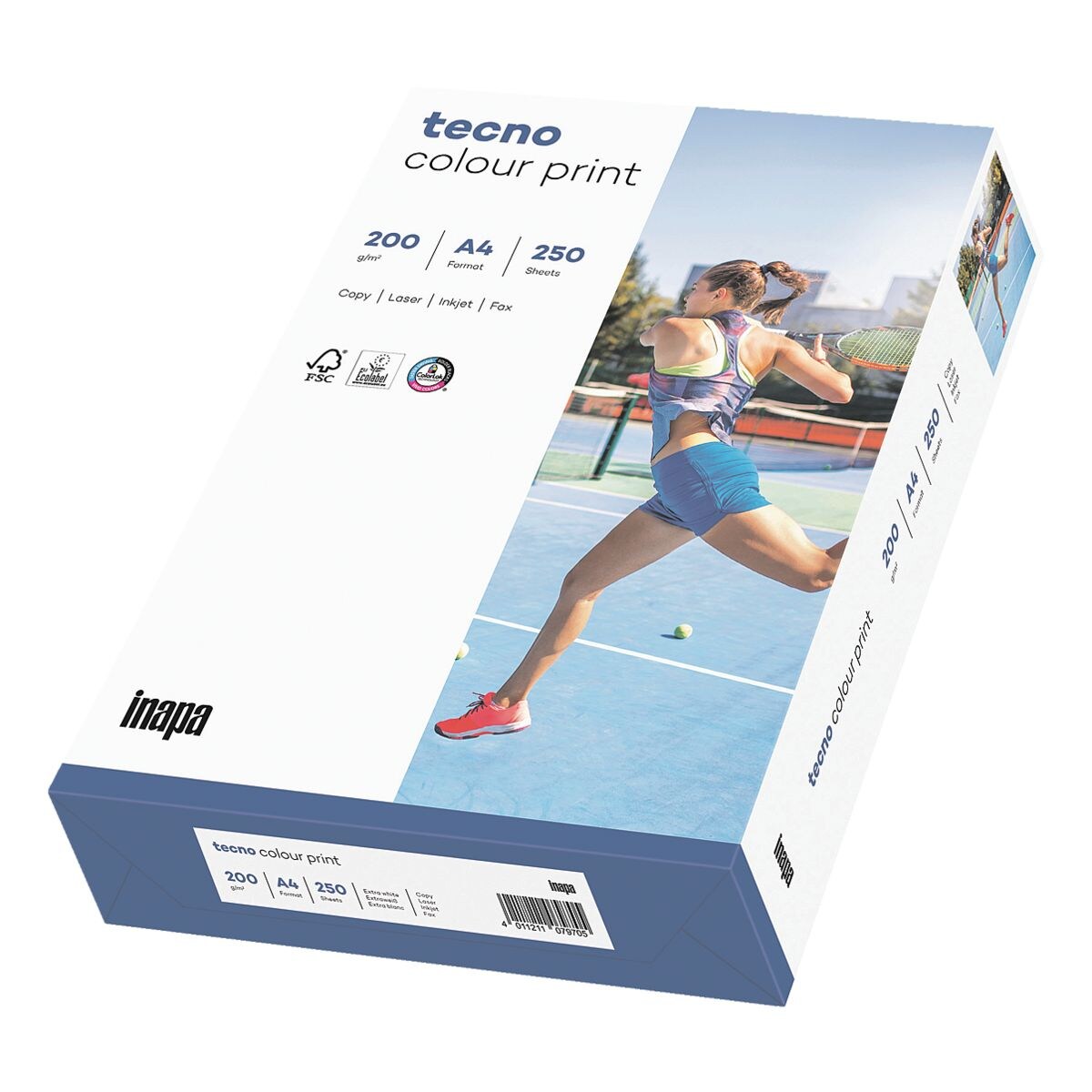Farblaserpapier A4 Inapa tecno Colour Print - 250 Blatt gesamt