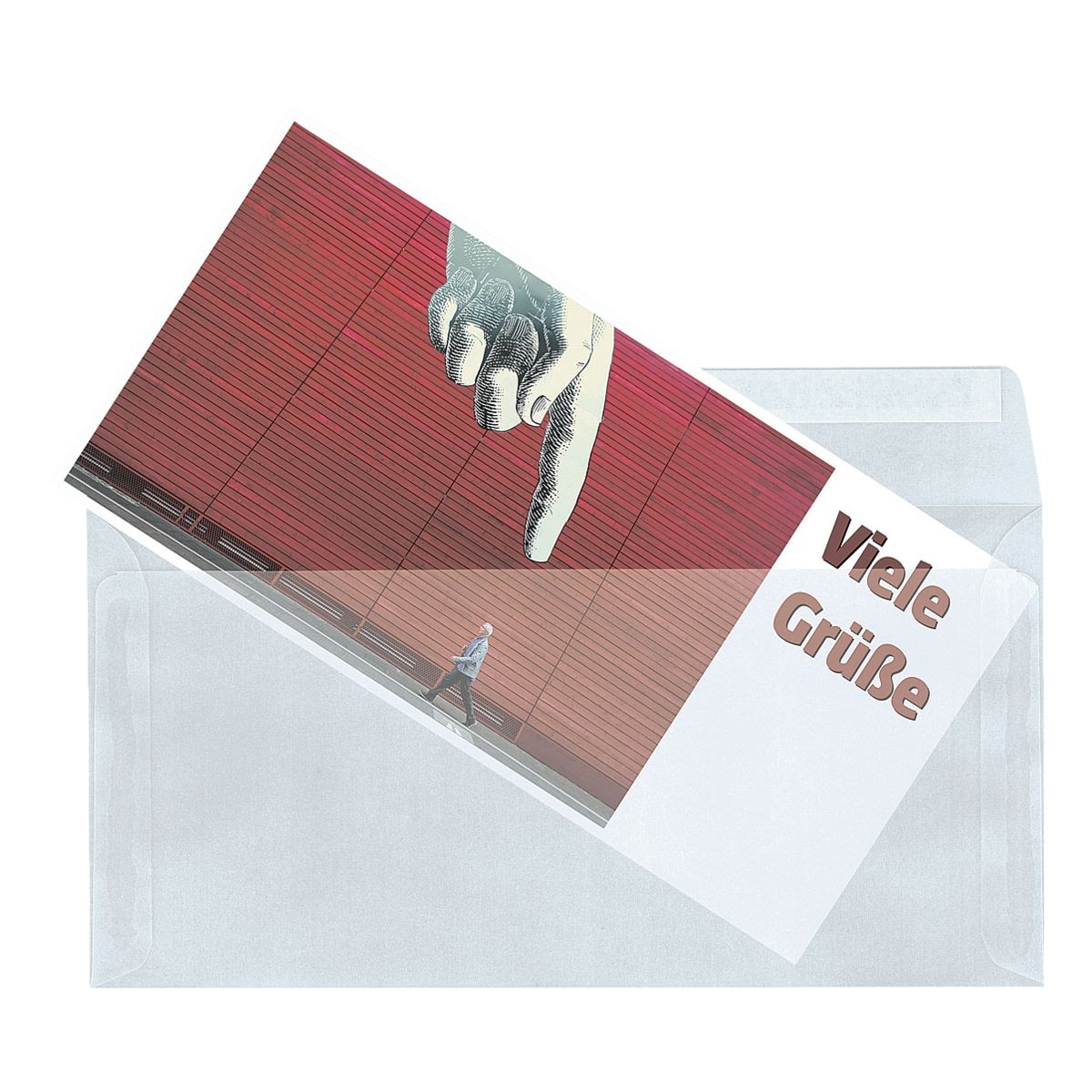 Mailmedia 100 Transparente Briefumschläge, DIN lang+ 82 g/m² ohne Fenster