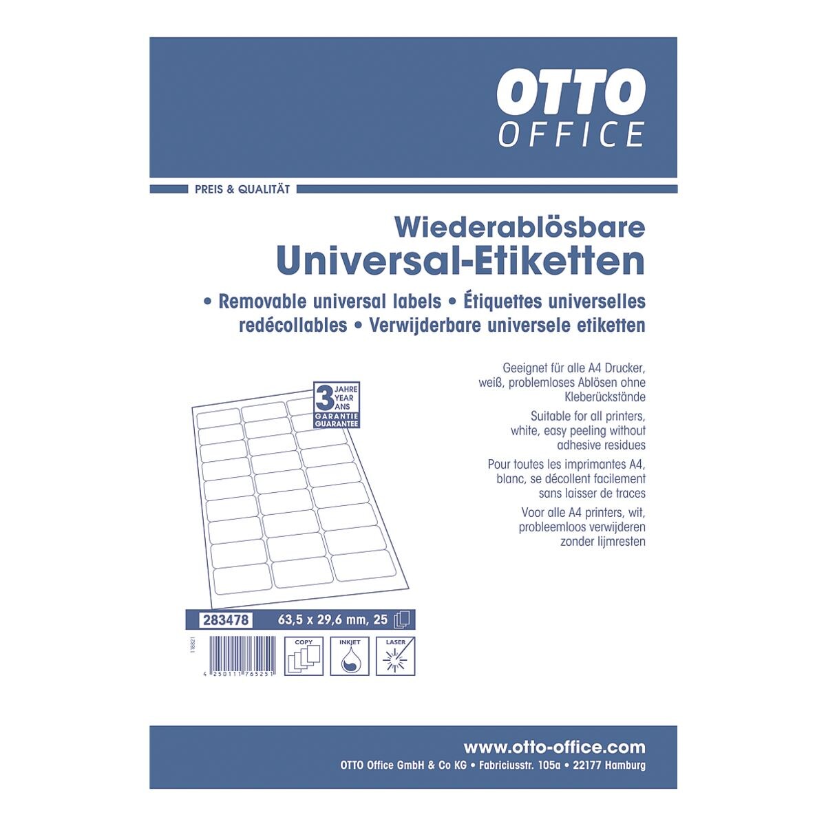 OTTO Office 675er-Set Universal-Klebeetiketten