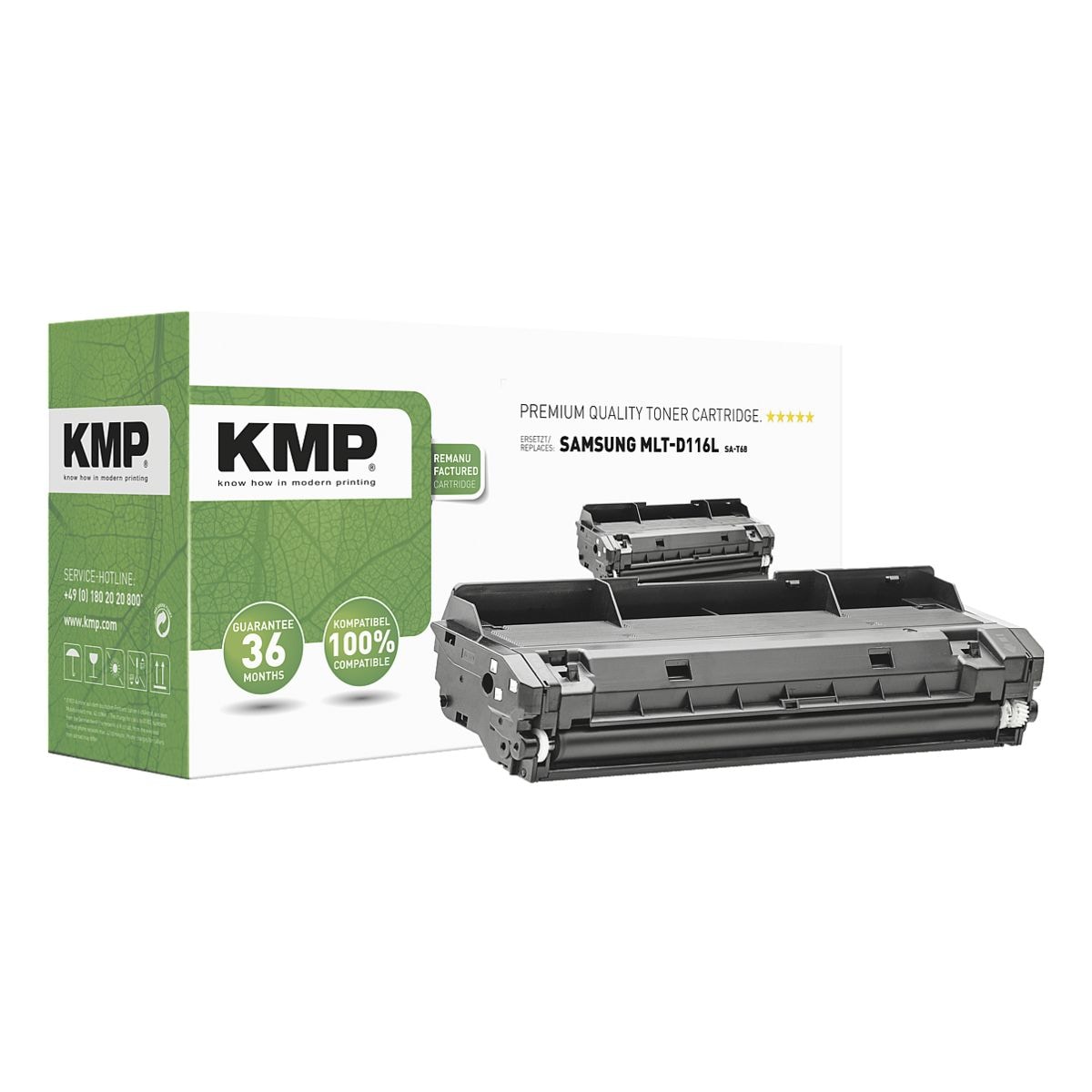 KMP Toner ersetzt Samsung MLT-D116L
