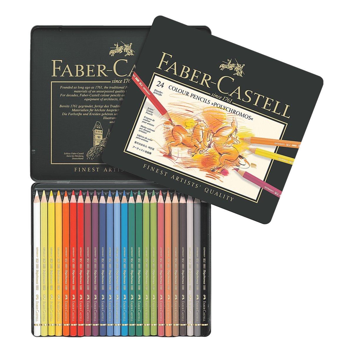 Faber-Castell 24er-Etui Farbstifte Polychromos