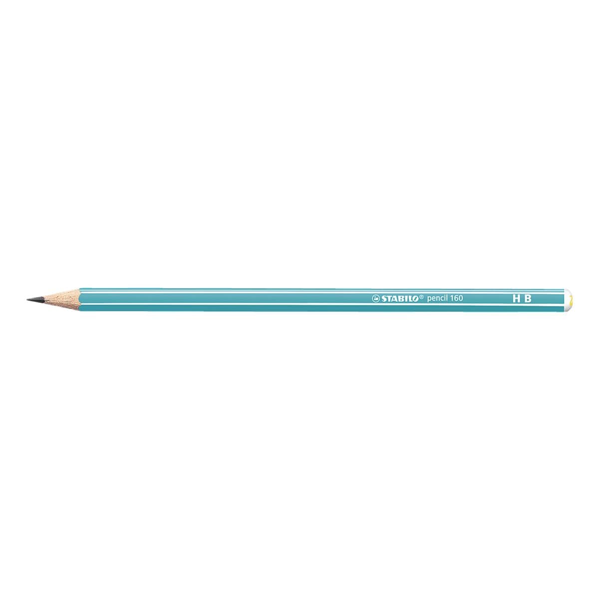 12x Bleistift STABILO pencil 160, HB, ohne Radiergummi