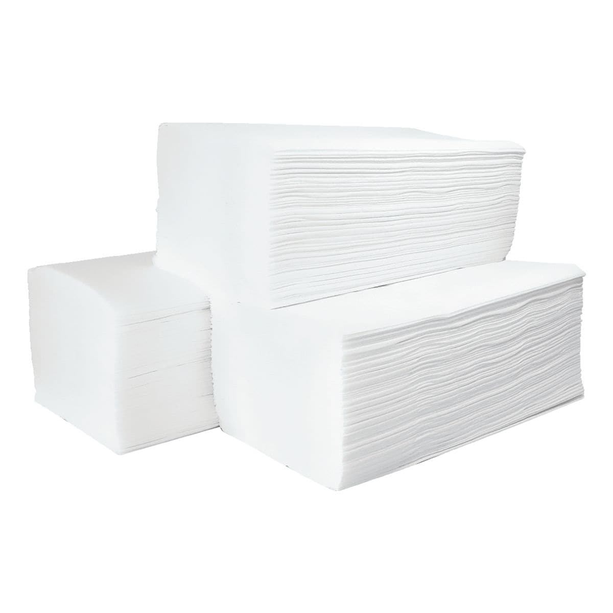 Papierhandtücher WIPEX 2-lagig, hochweiß, 23 cm x 25 cm aus Zellstoff mit Z-Falzung - 3000 Blatt gesamt