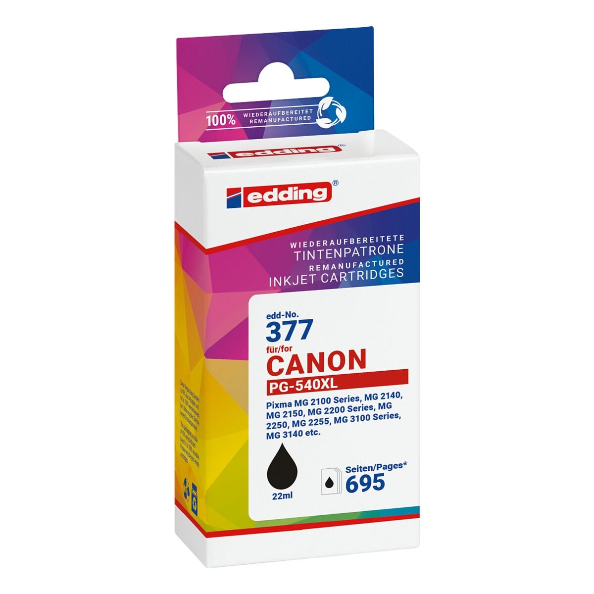 Edding Tintenpatrone ersetzt Canon »PG-540XL«
